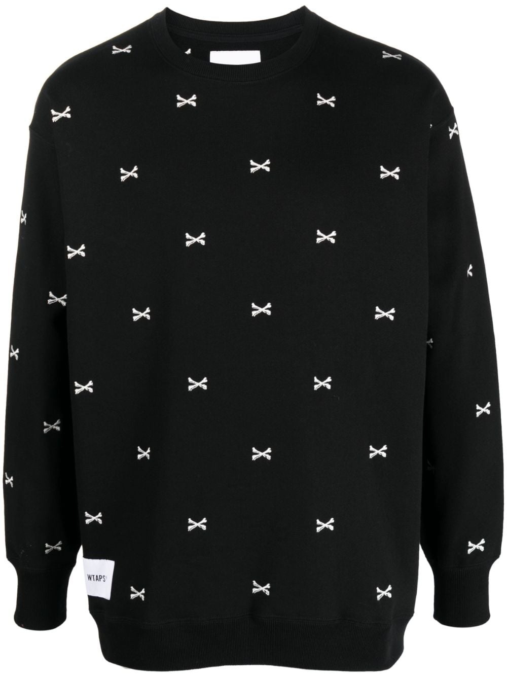 crossbone-embroidered jumper - 1