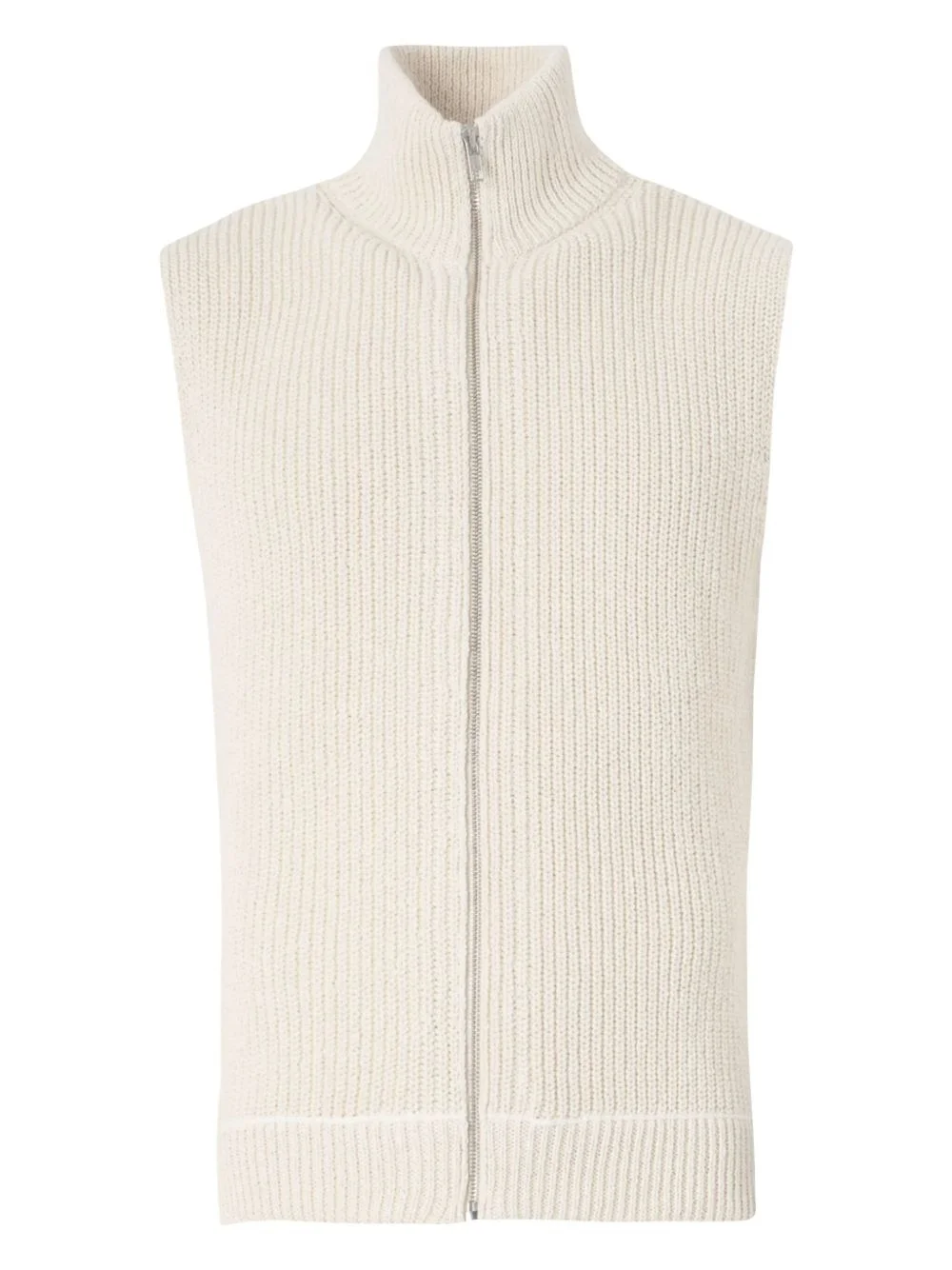 knitted sleeveless cardigan - 1