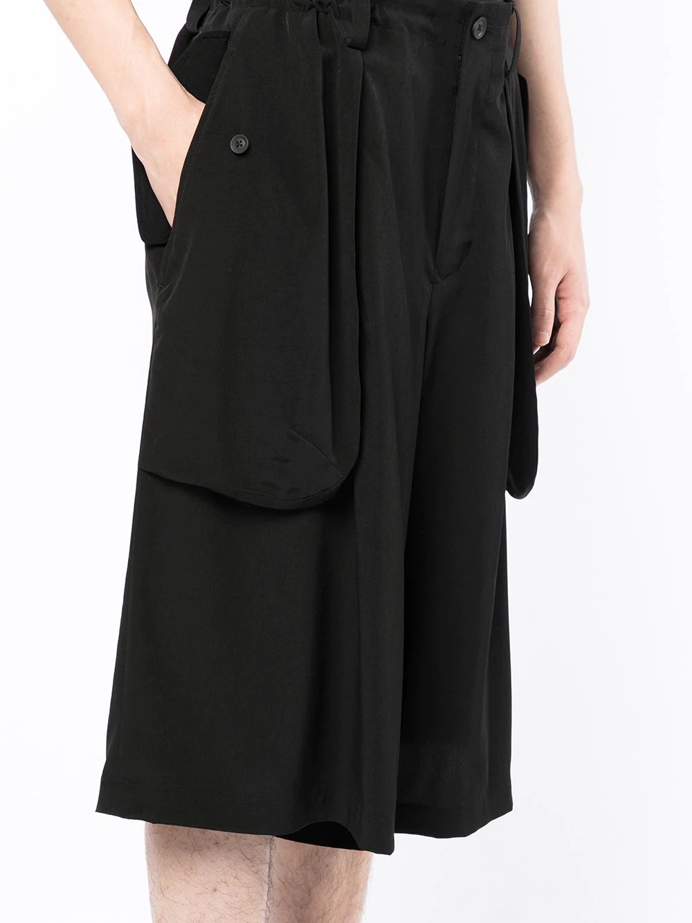 draped cropped trousers - 5