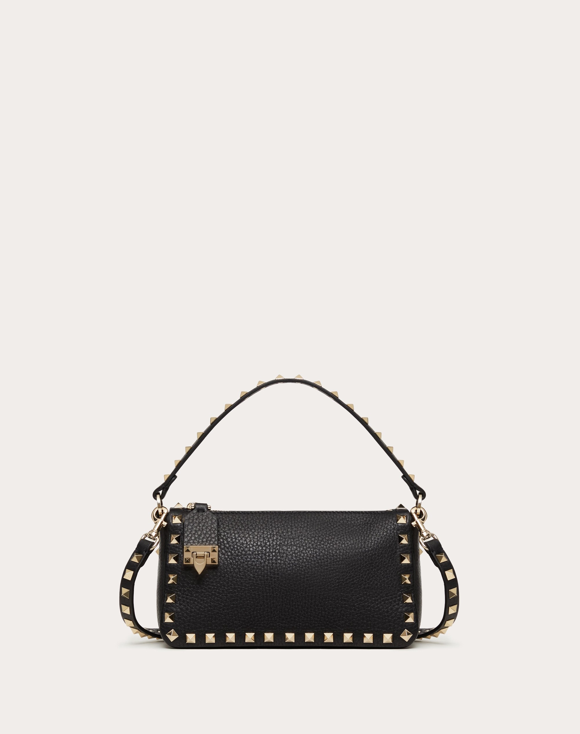 SMALL ROCKSTUD GRAINY CALFSKIN CROSSBODY BAG - 1