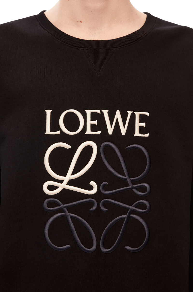 LOEWE Anagram regular fit sweatshirt in cotton 5