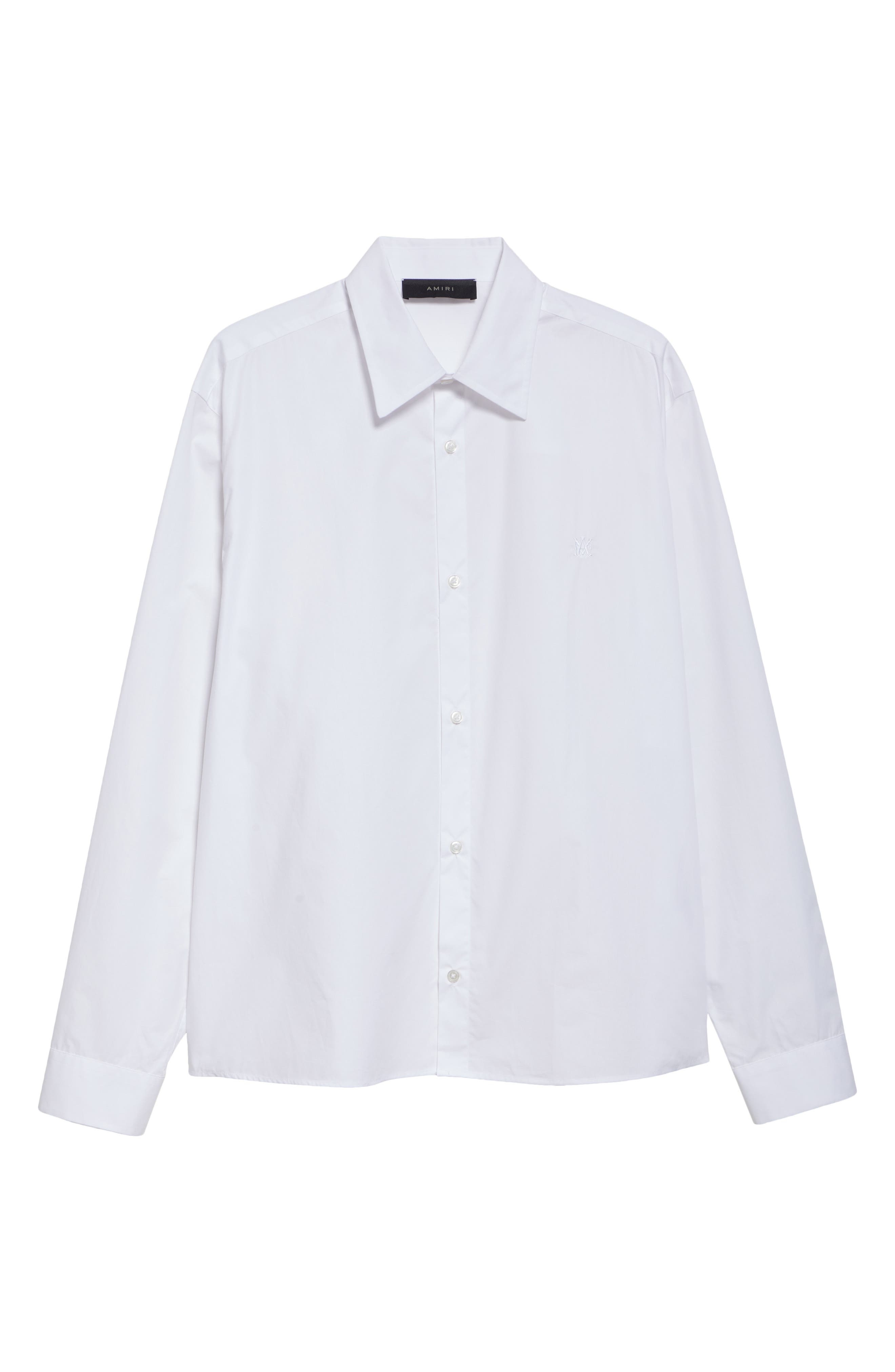 AMIRI Poplin Dress Shirt in White at Nordstrom - 5
