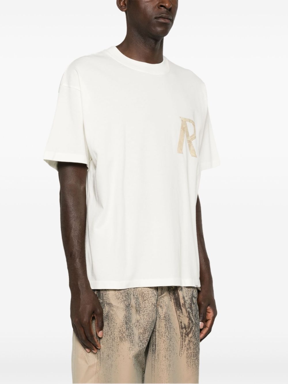 tape-detail T-shirt - 3