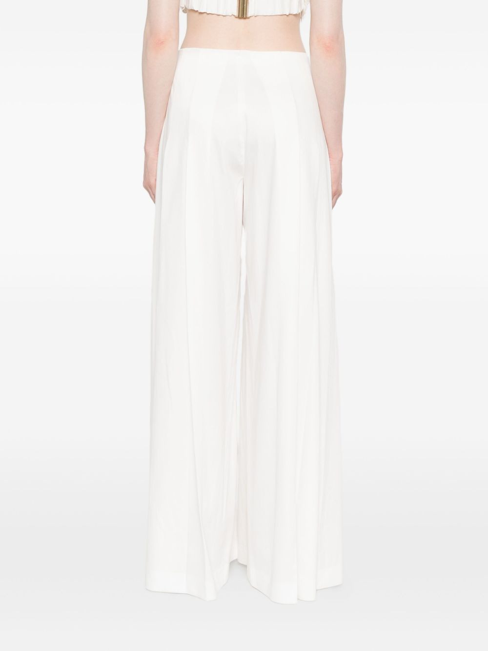 Ainslie pleated wide-leg trousers - 4
