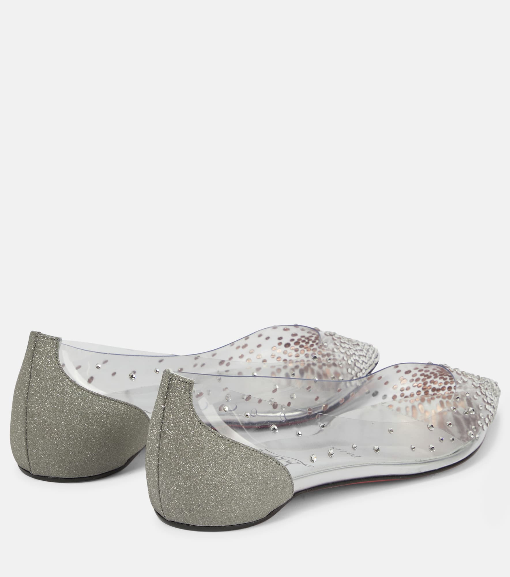 Degrastrass embellished ballet flats - 3