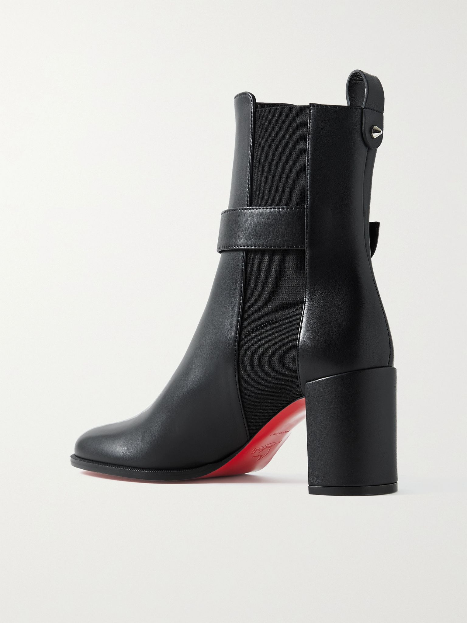 CL 70 logo-embellished leather Chelsea boots Black - 3