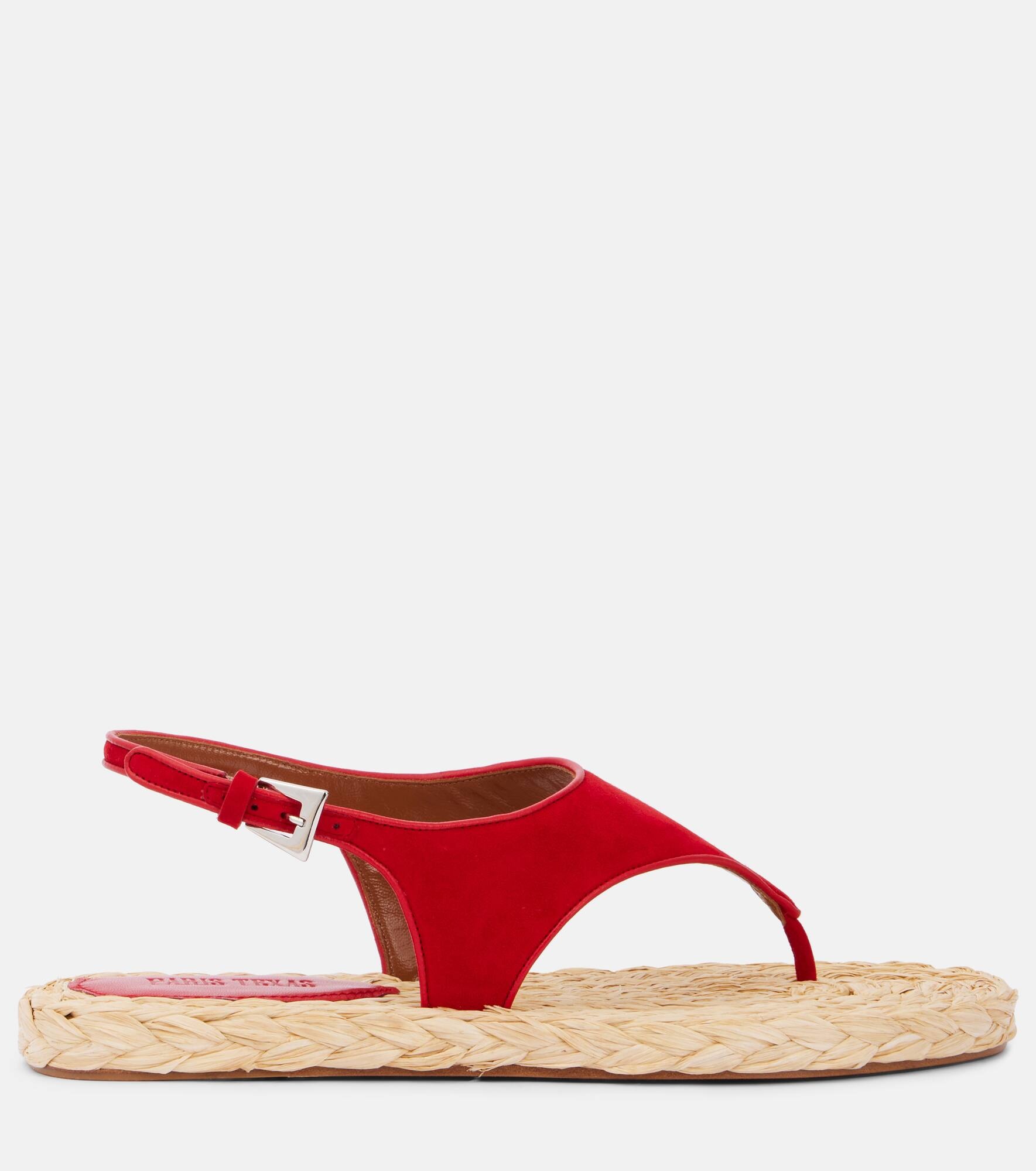 Amalfi suede thong sandals - 4