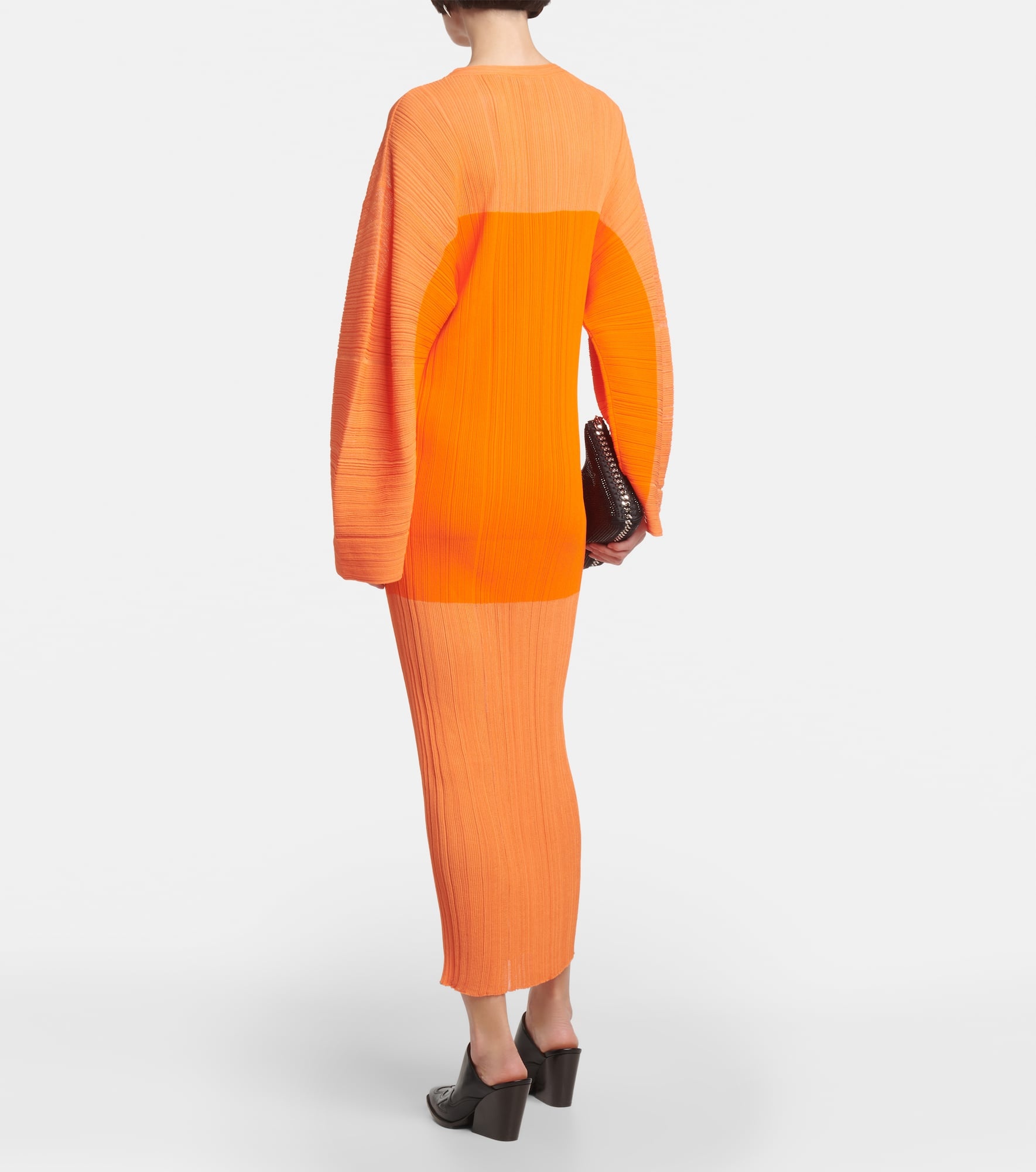 Plissé midi dress - 3