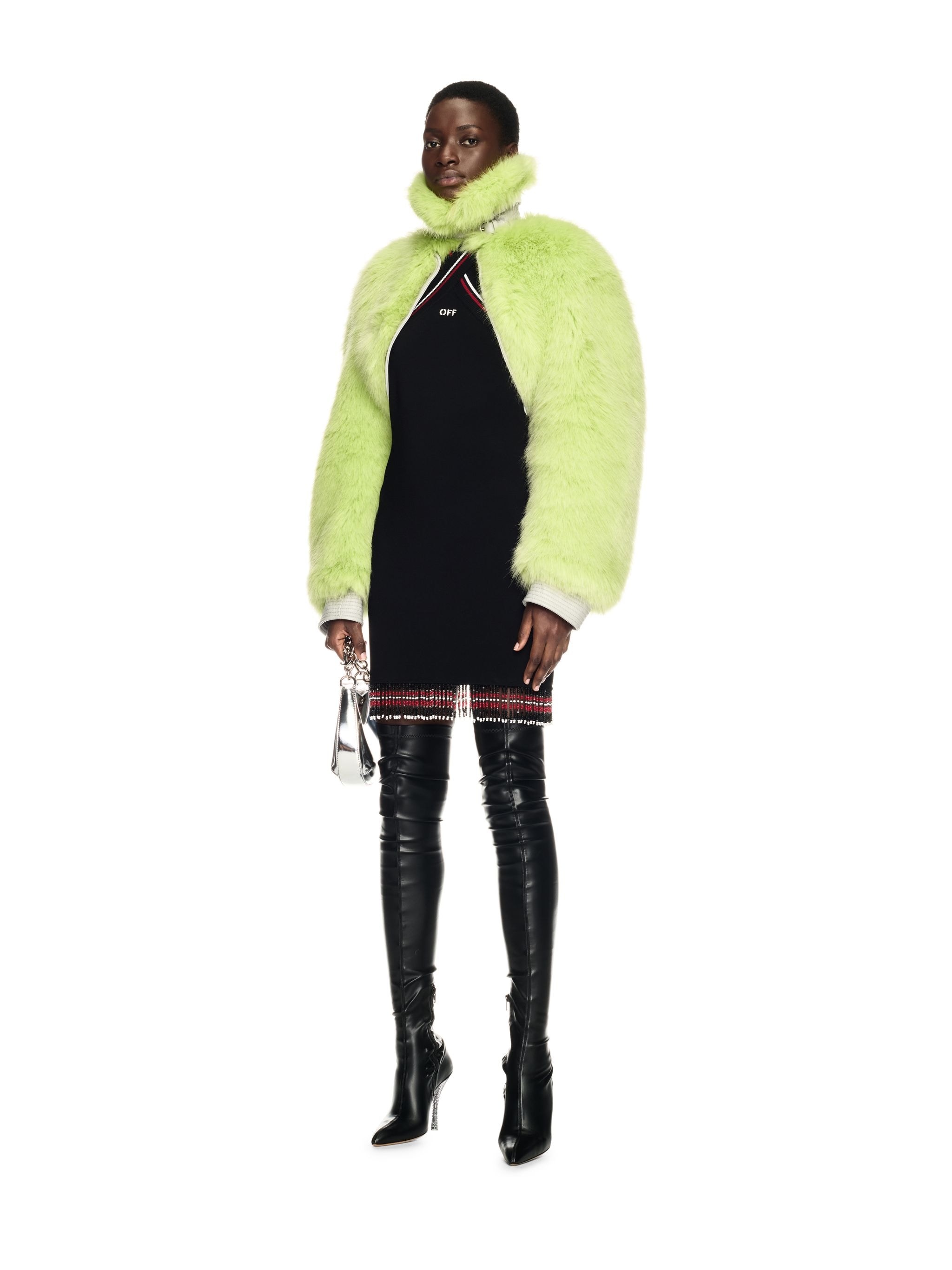 Green Fuzzy Bolero - 2
