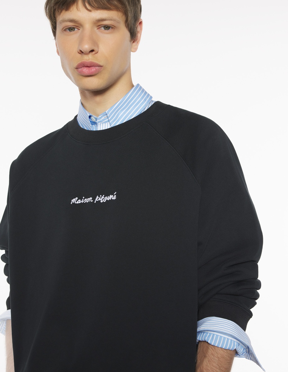 MAISON KITSUNE LINE HANDWRITING OVERSIZE SWEATSHIRT - 4