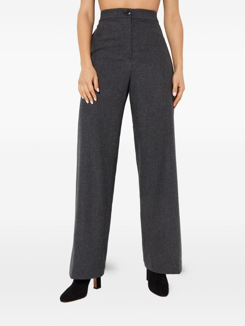 buttoned wide-leg trousers 1