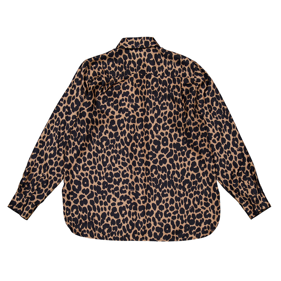 Max Mara Leopard Print Silk Shirt - 6