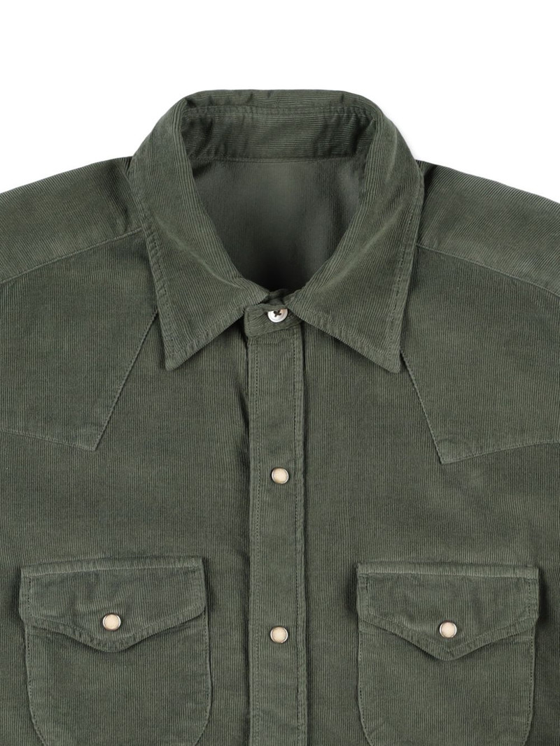 Ntex corduroy flap-pocket shirt 5