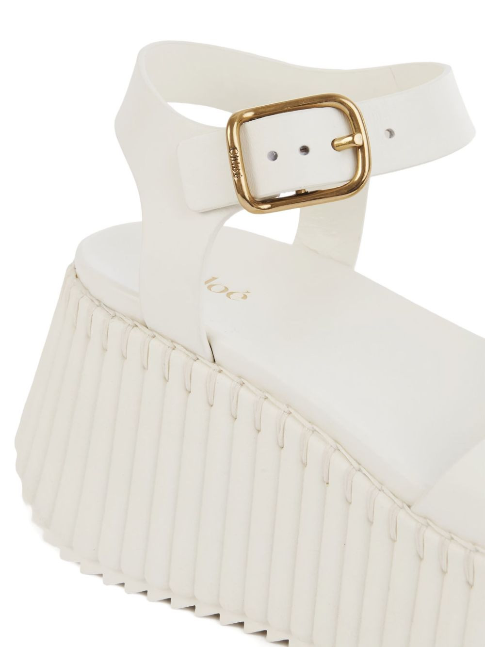 80mm buckle-fastening platform sandals - 5