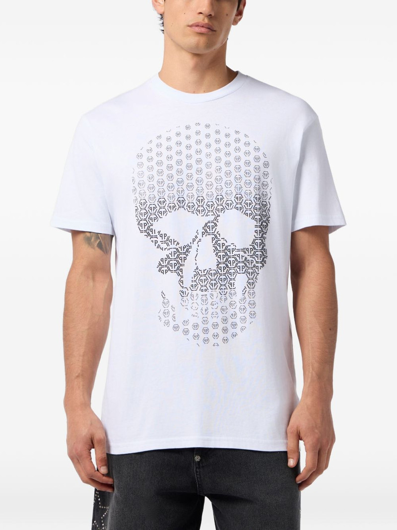 PHILIPP PLEIN round-neck skull-detail T-shirt outlook