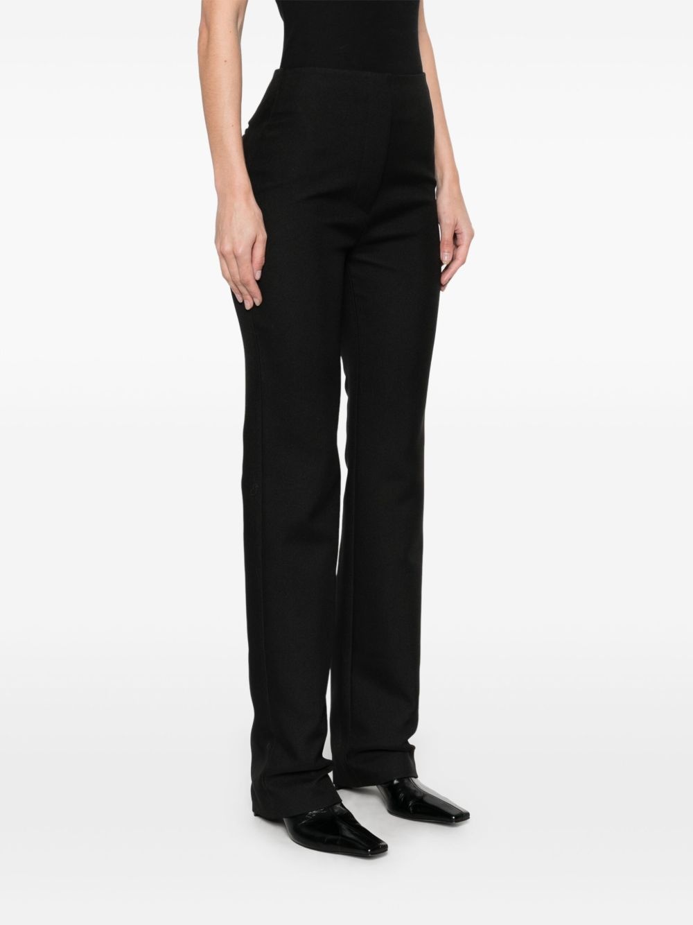 slim-cut tailored trousers - 3
