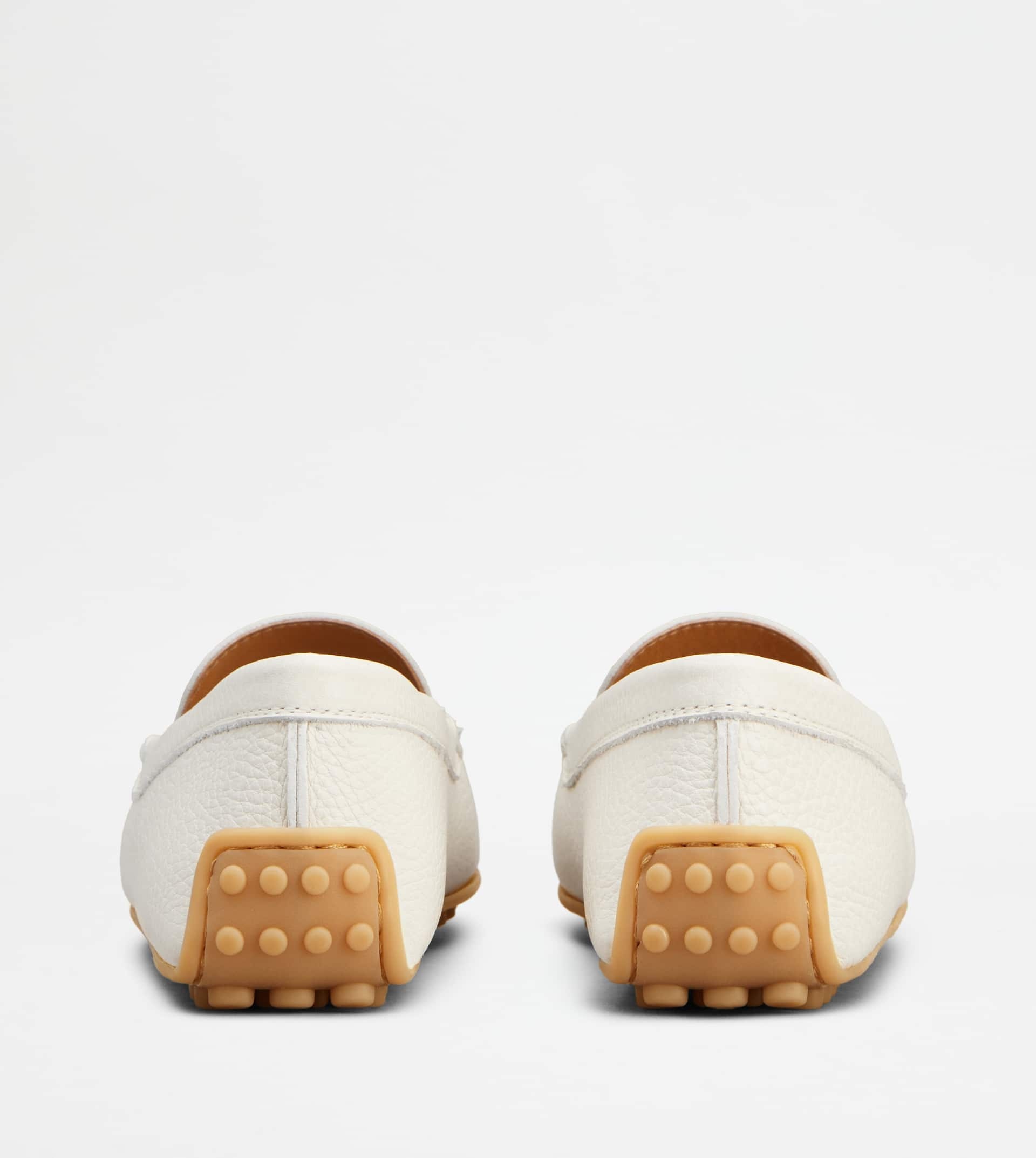 CITY GOMMINO DRIVING SHOES IN LEATHER - OFF WHITE - 3