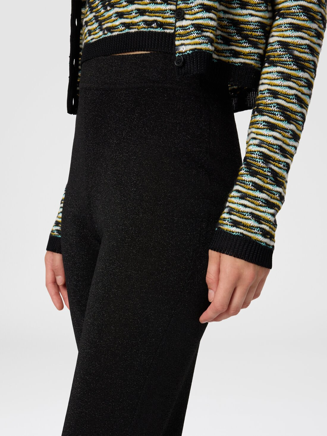 Straight Long Pants in Lamé - 5