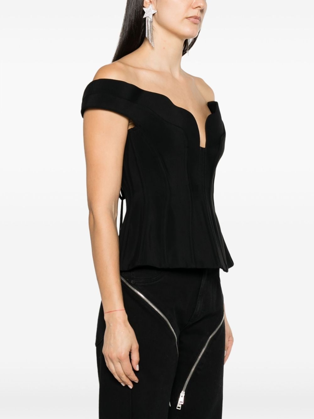 Impossible Neckline off-shoulder corset - 3