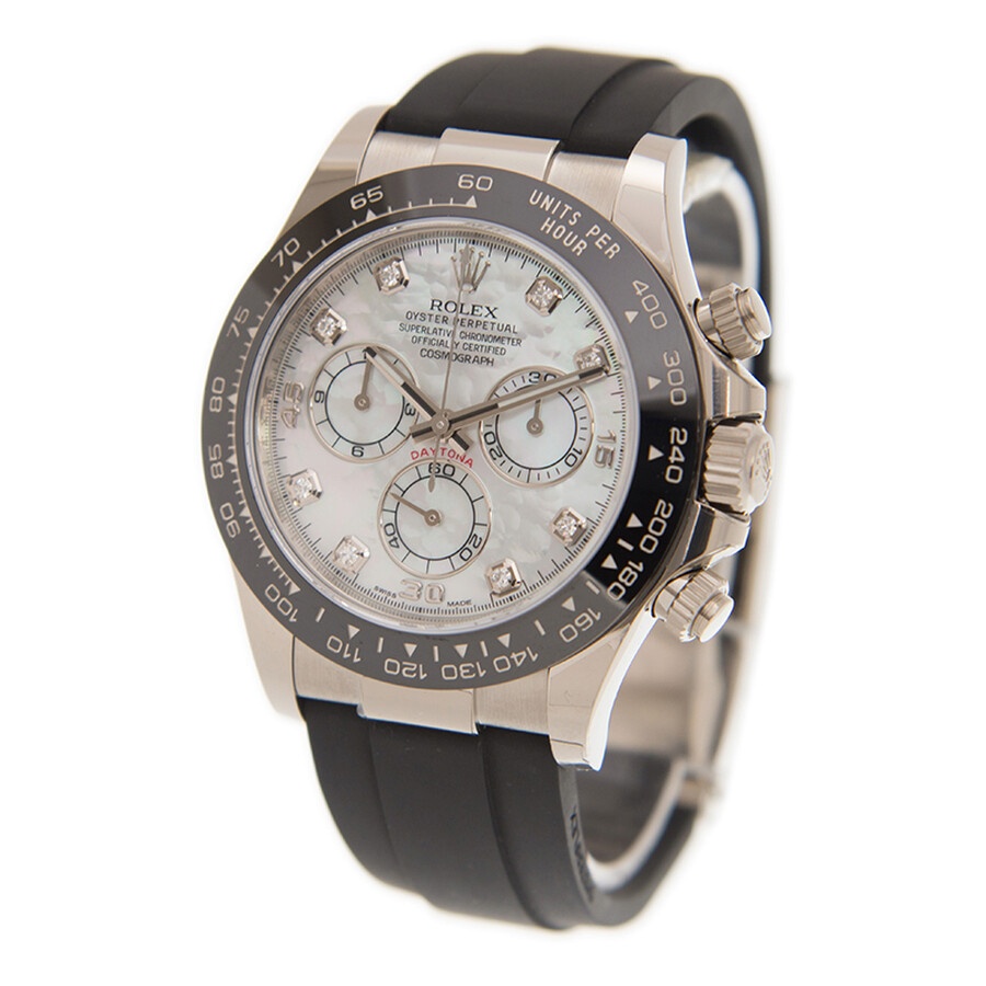 Rolex Cosmograph Daytona Mother of Pearl Diamond Dial Men's Chronograph Oysterflex Watch 116519MDR - 2