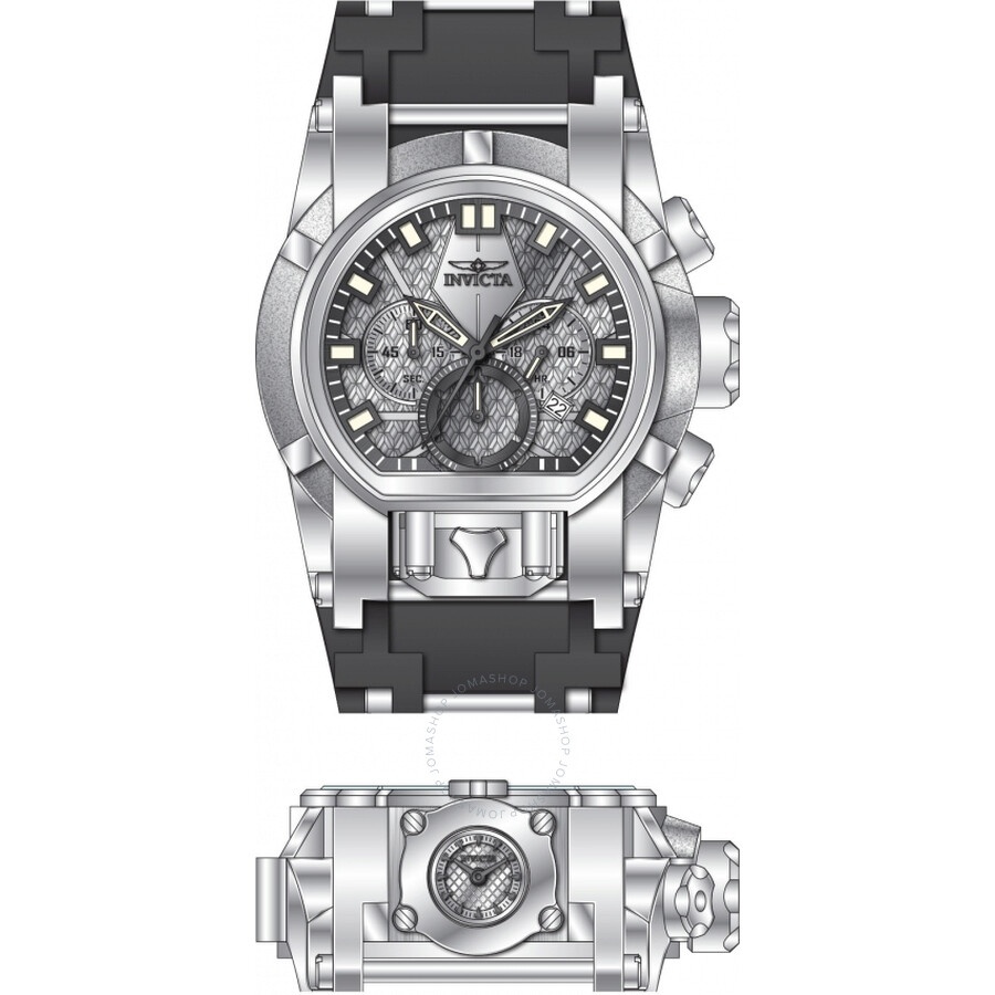 Invicta - Invicta Bolt Bolt Zeus Magnum Chronograph GMT Quartz Silver Dial Men's Watch 47531 - 2