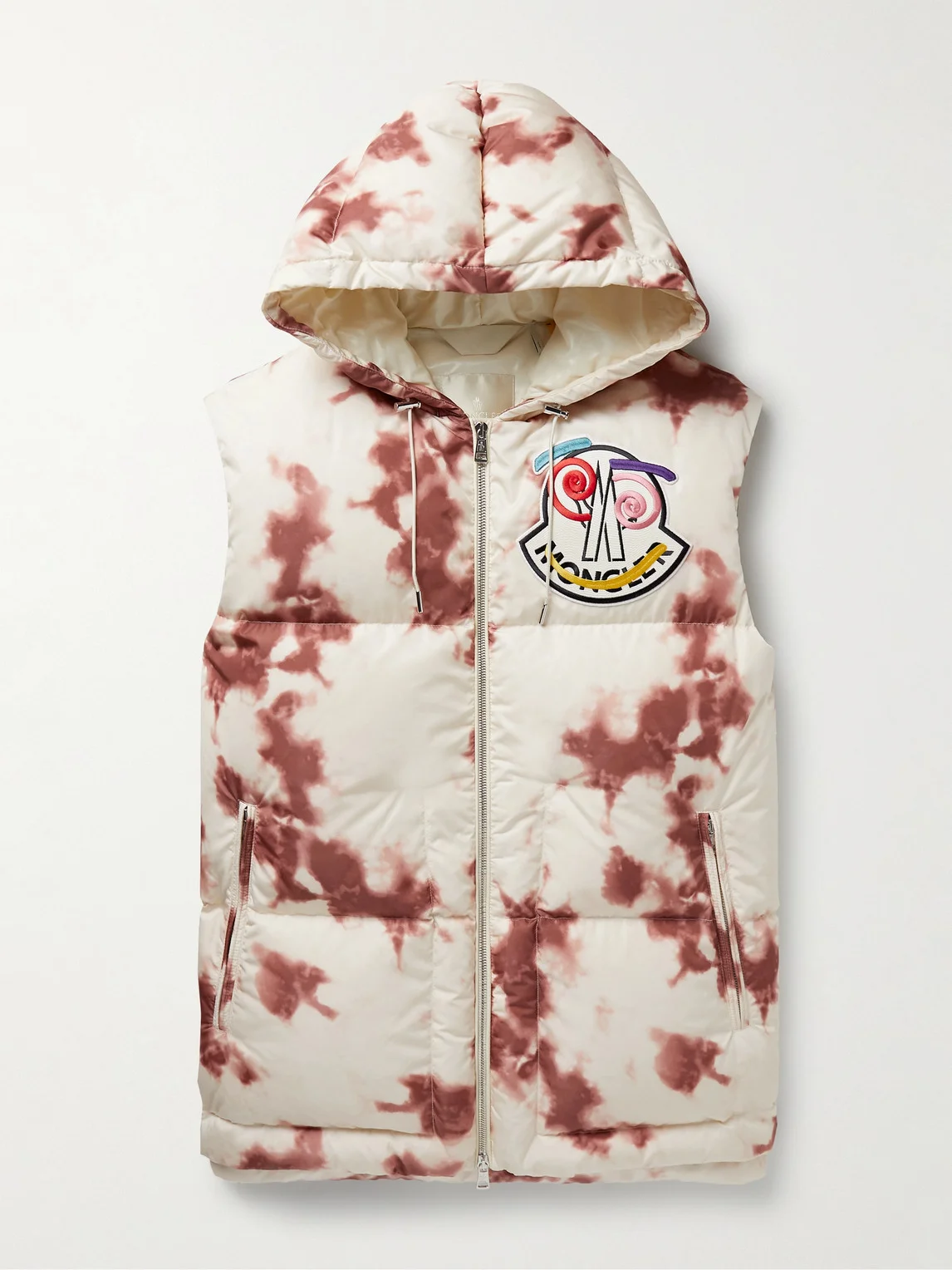 2 Moncler 1952 Tie-Dyed Quilted Shell Hooded Gilet - 1