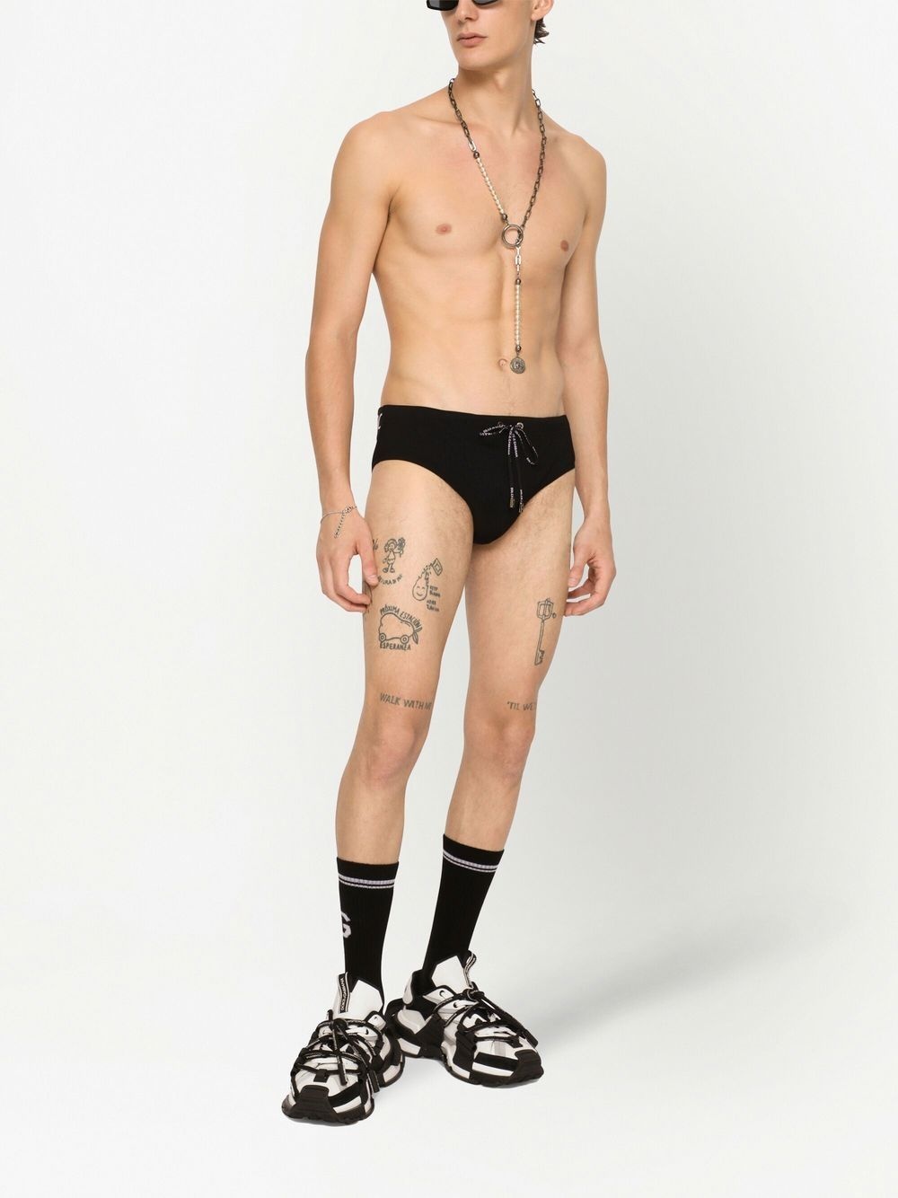 drawstring swim trunks - 2