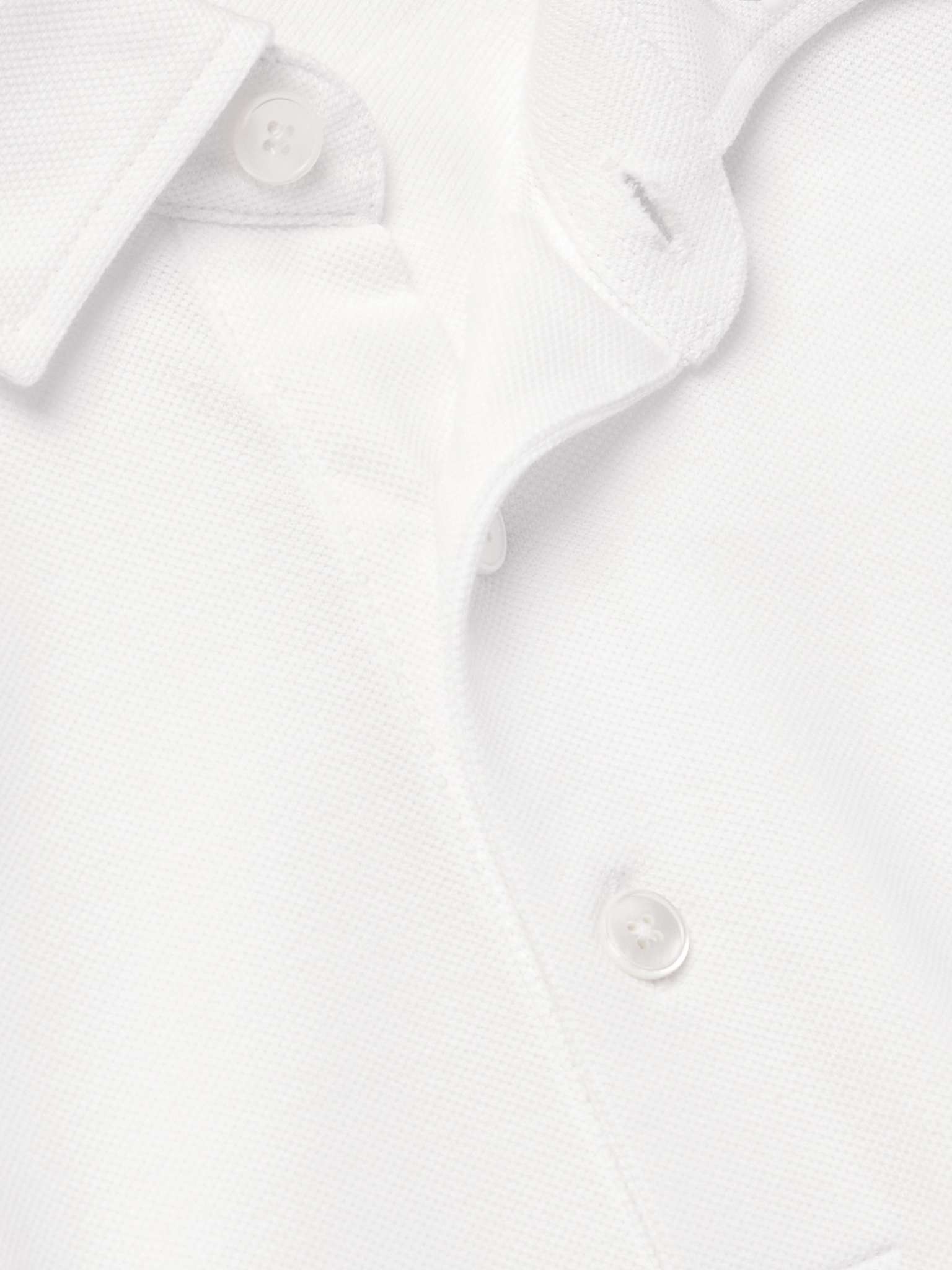 Slim-Fit Suede-Trimmed Cotton-Piqué Polo Shirt - 10