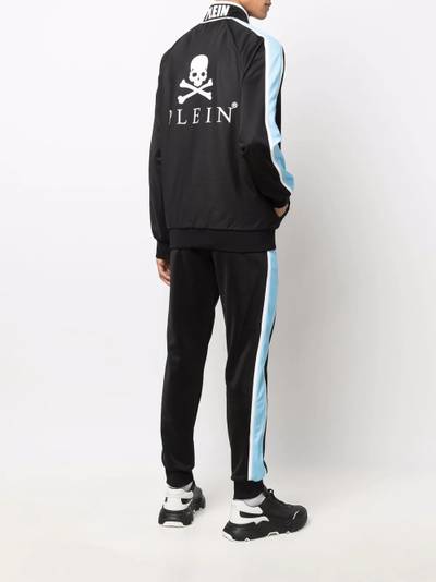 PHILIPP PLEIN Skull And Plein striped tracksuit set outlook