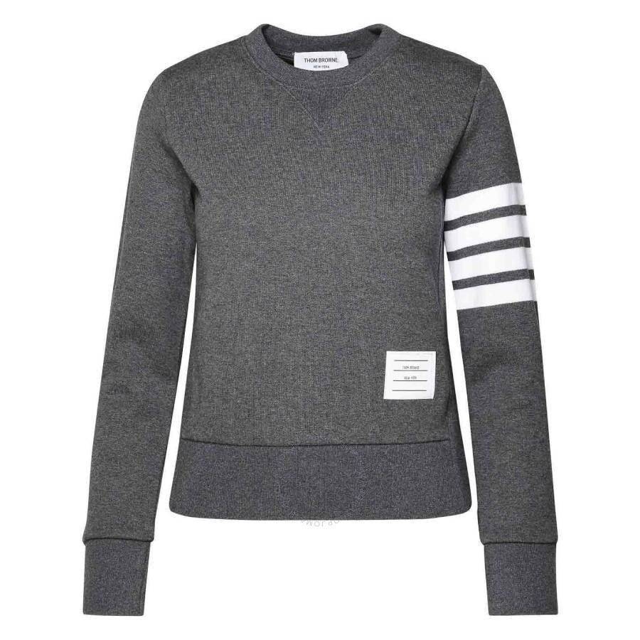 Thom Browne Four-Bar Stripe Cotton Sweatshirt - 4