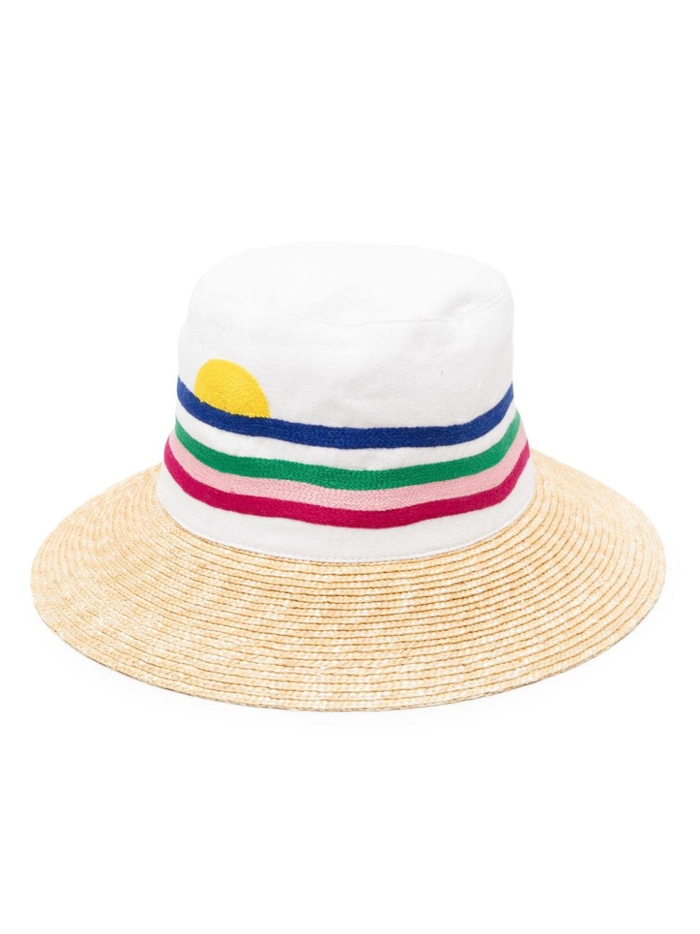 Palm Tree-embroidered sun hat - 1