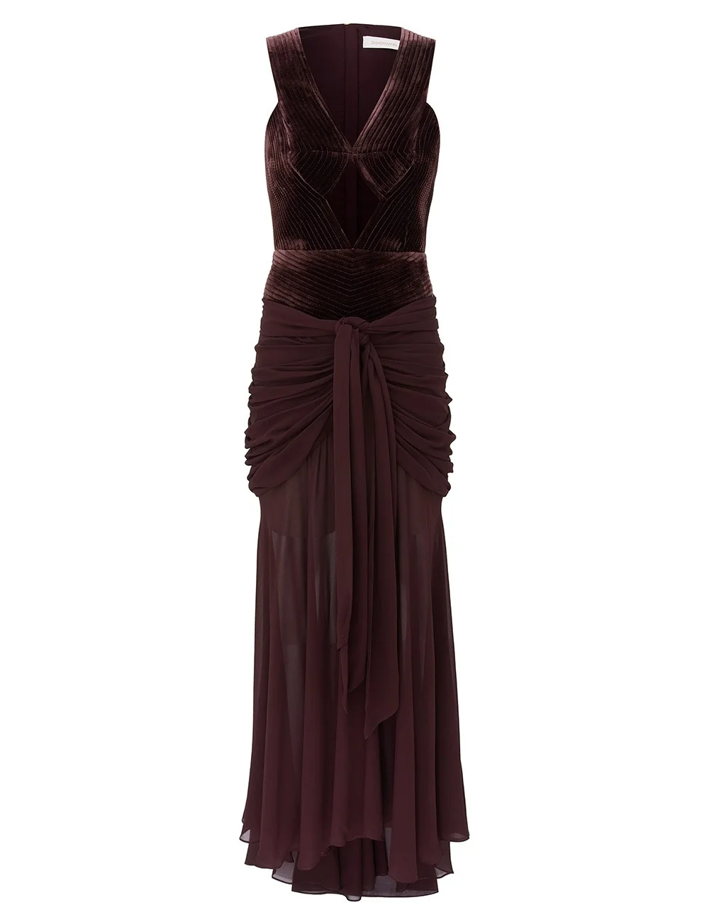 VALIANT DRAPED SLINKY GOWN - 1
