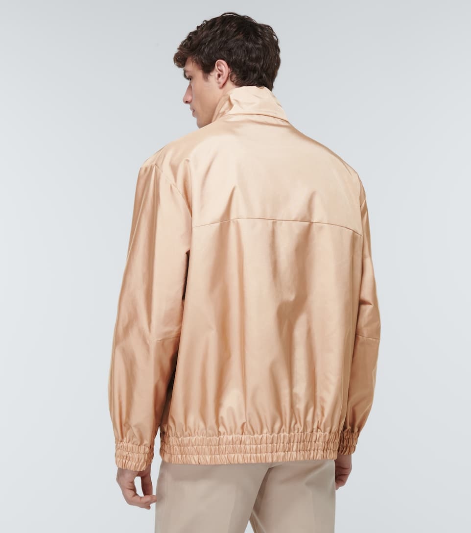 Oversized satin jacket - 4