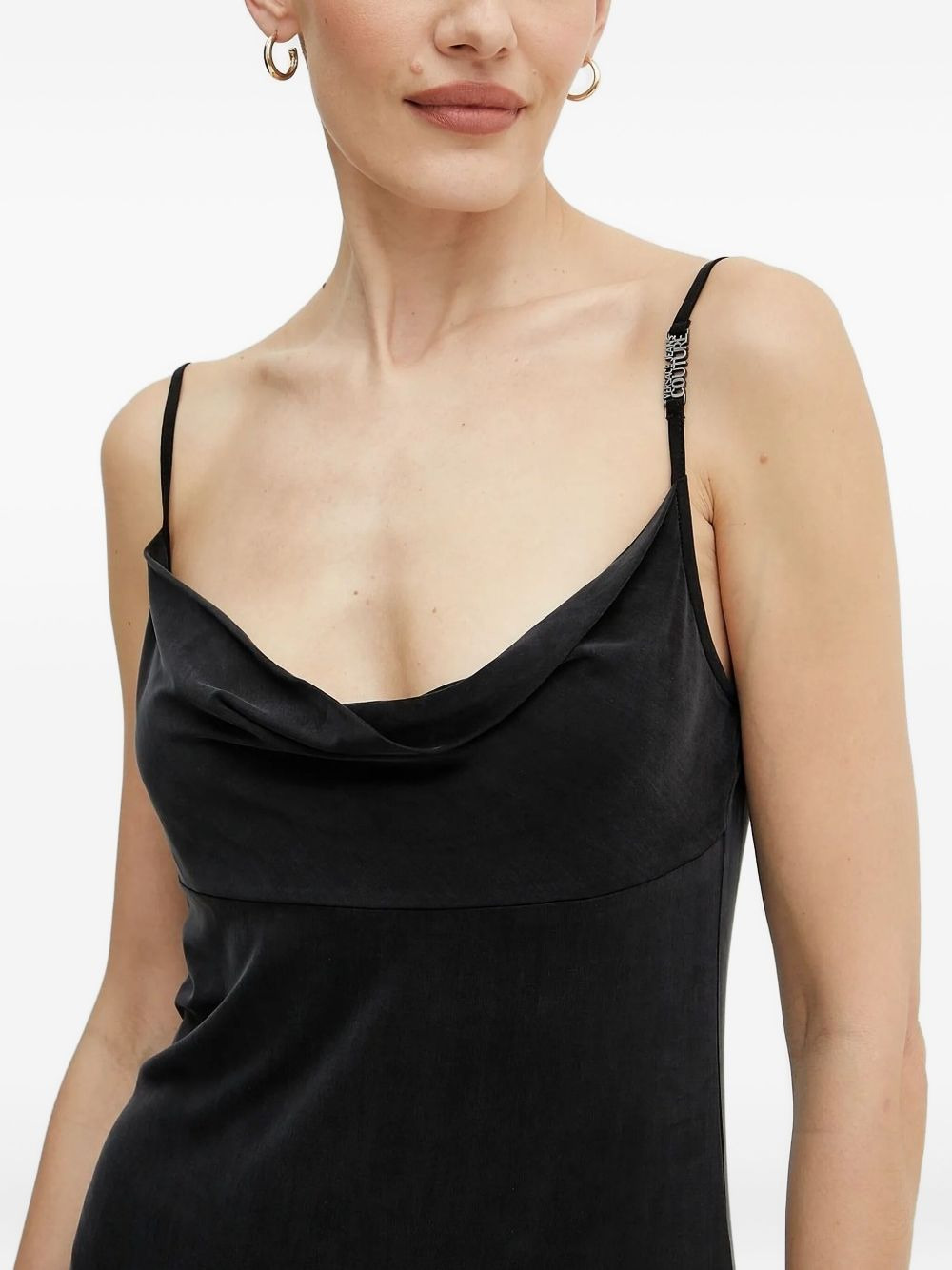 cowl-neck strap dress - 3