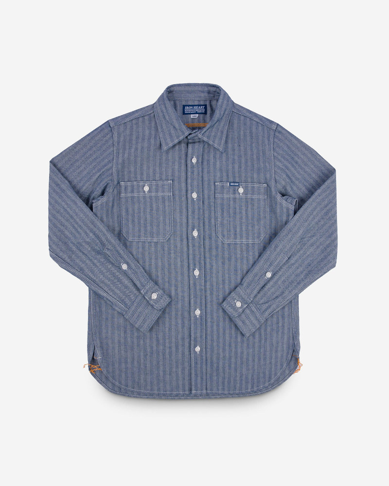 12OZ HERRINGBONE WORK SHIRT - INDIGO 1