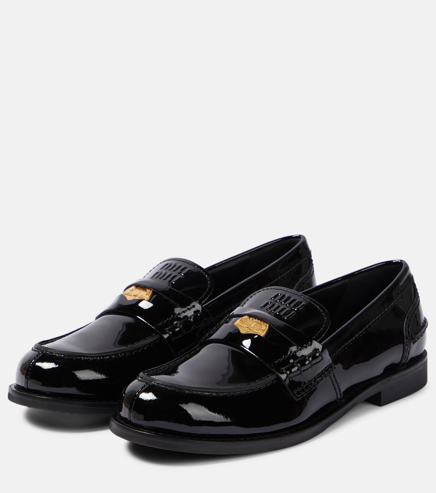Patent leather loafers - 5