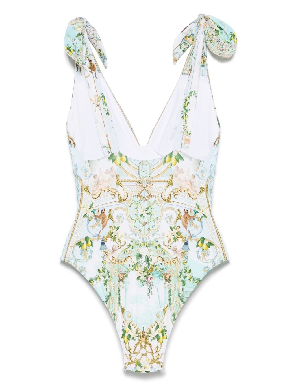 graphic-print swimsuit - 2