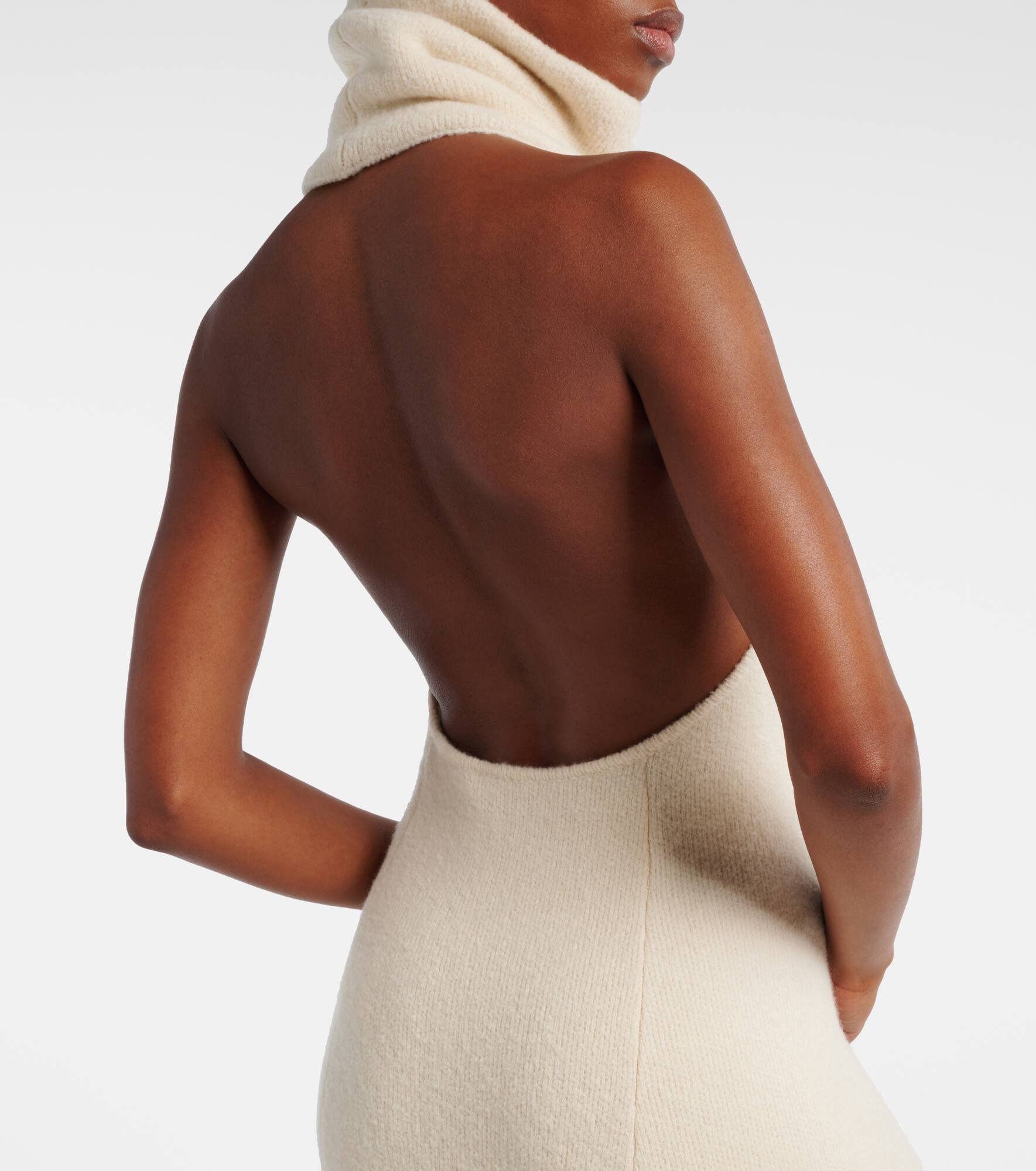 Wool, silk, and cashmere maxi dress - 6