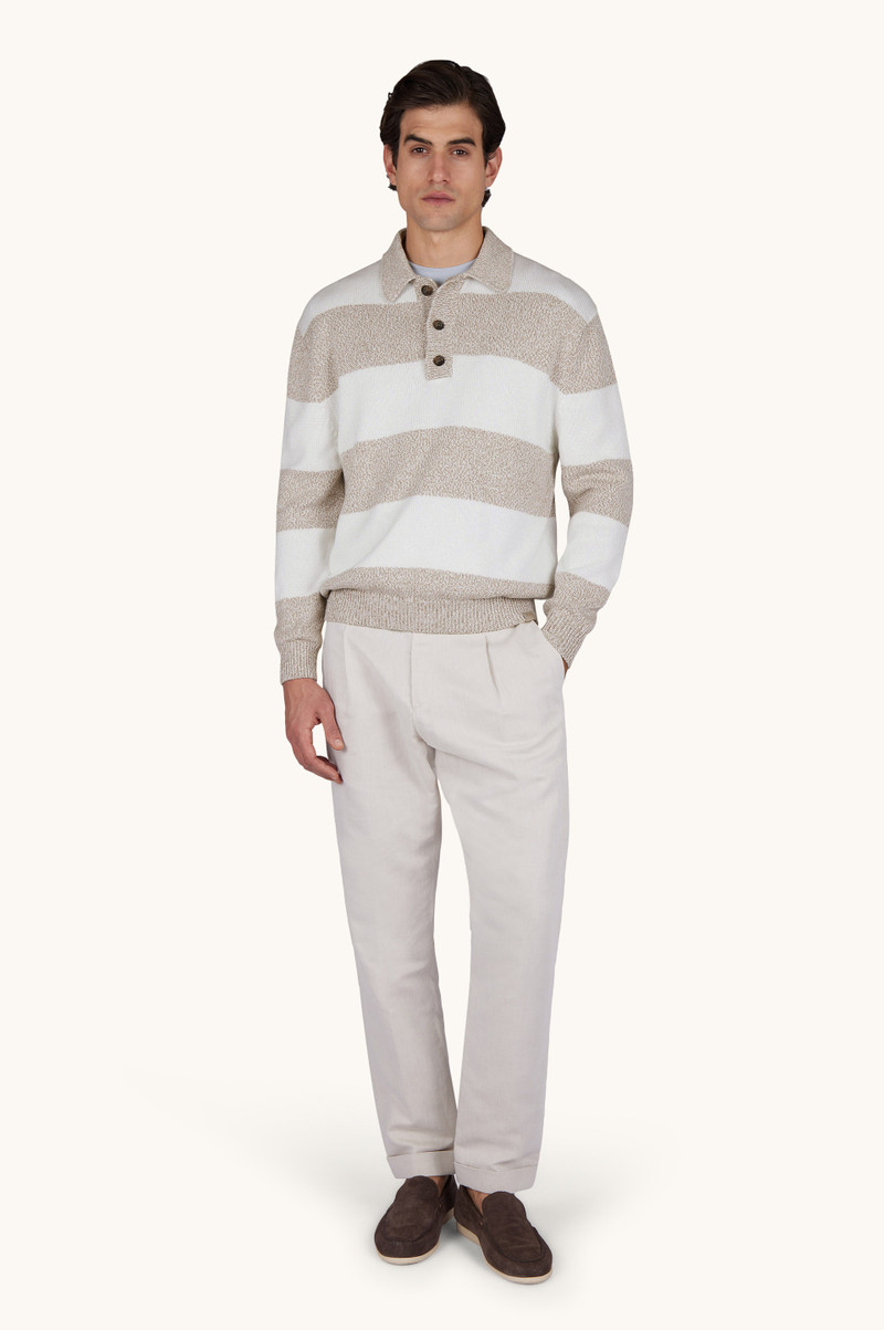 Paul & Shark KNIT POLO IN PIUMA COTTON WITH STRIPED PATTERN outlook