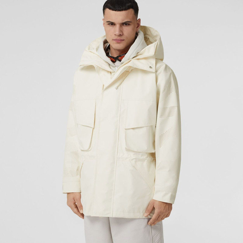 Perforated Logo Technical Oversized Parka 7