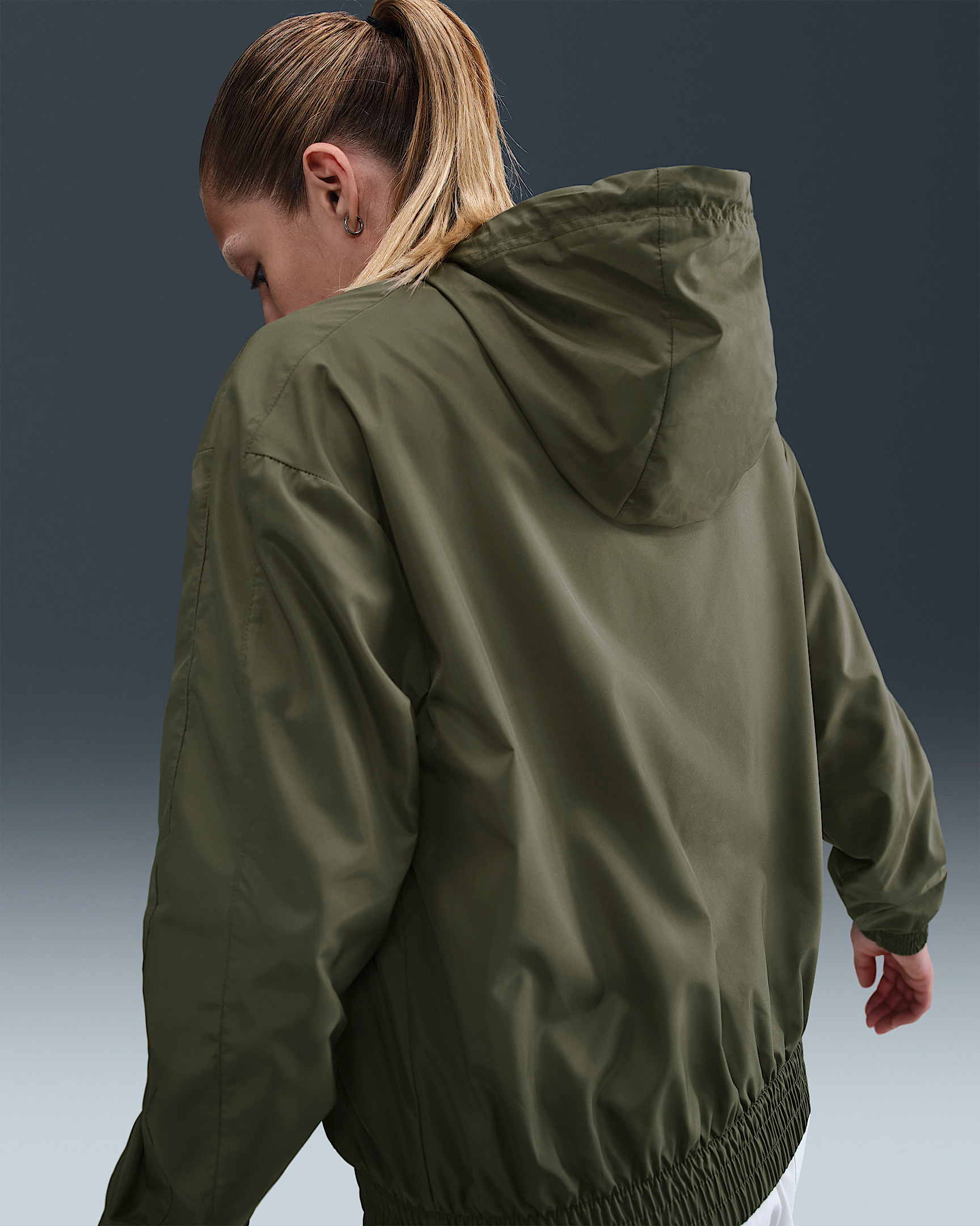 Nike Sportswear Classic Wovens Women's Loose UV Hooded Jacket - 2