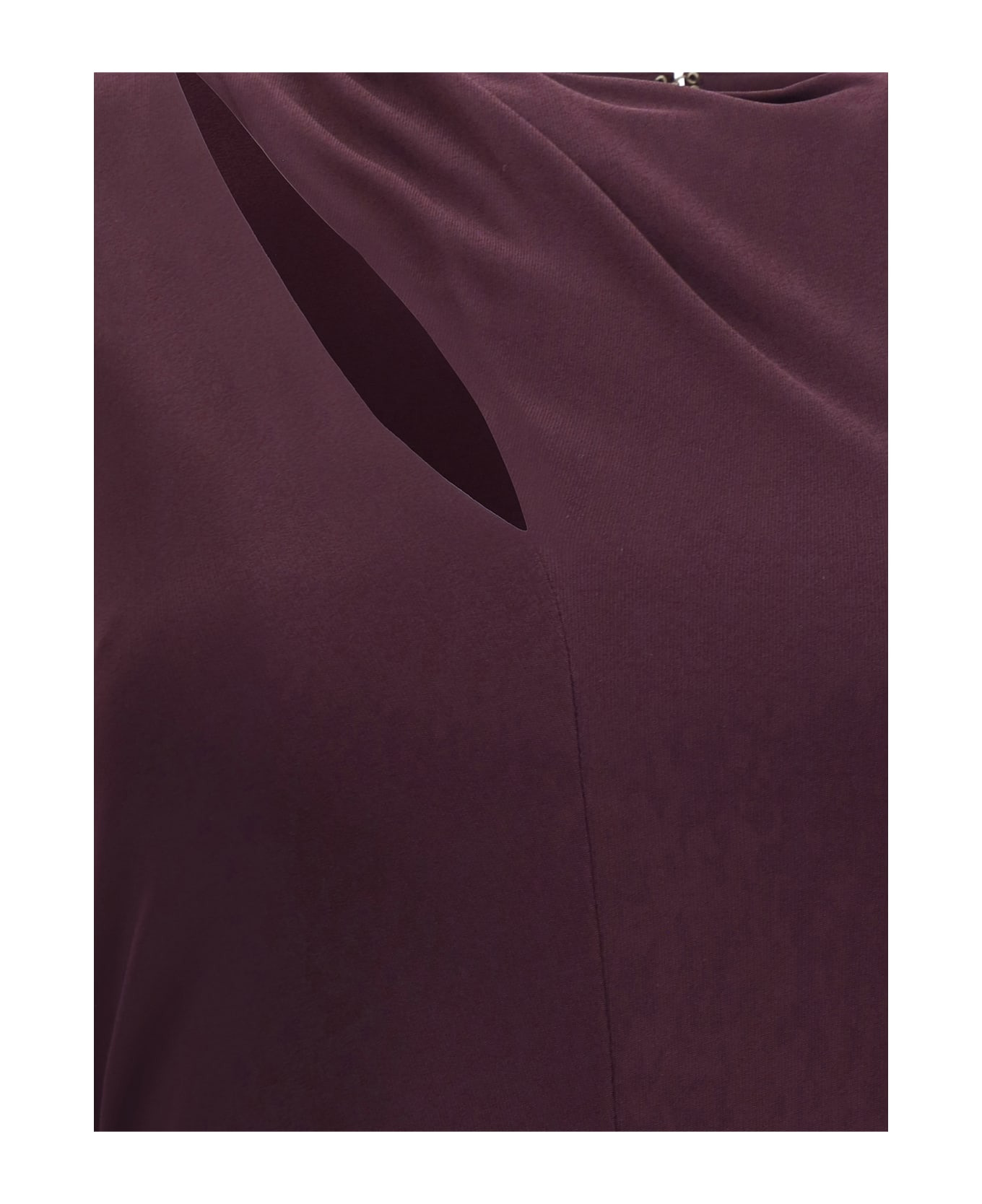 Jersey Midi Dress With Scarf - 3