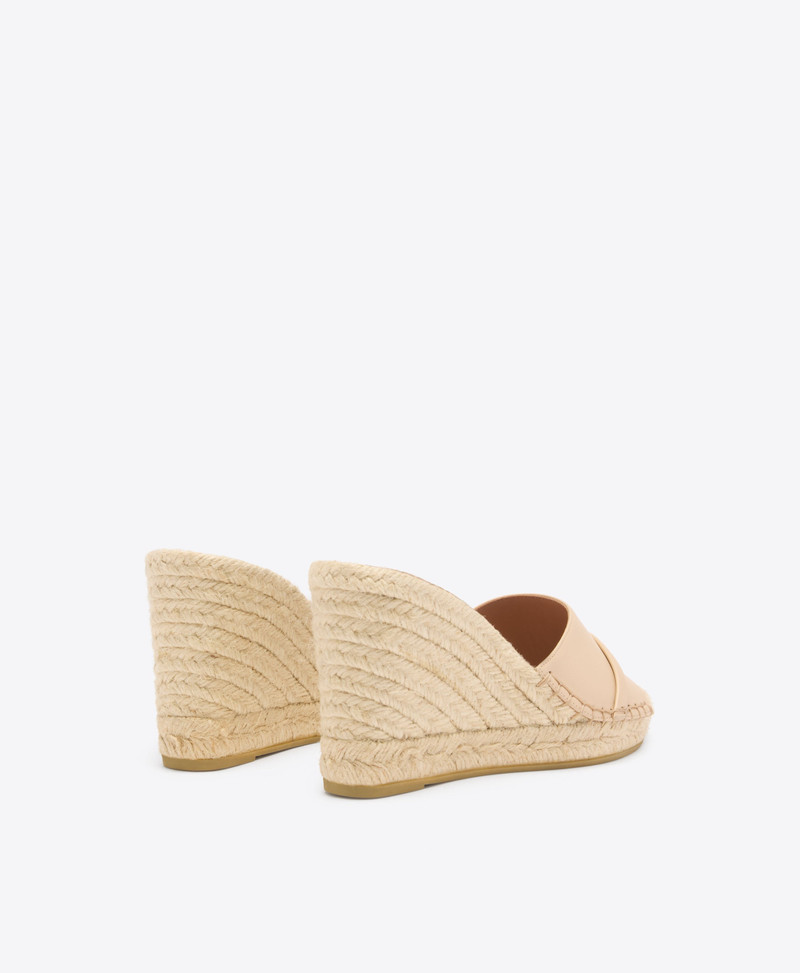 Soleil 85 Buff Leather Wedge Sandals 3