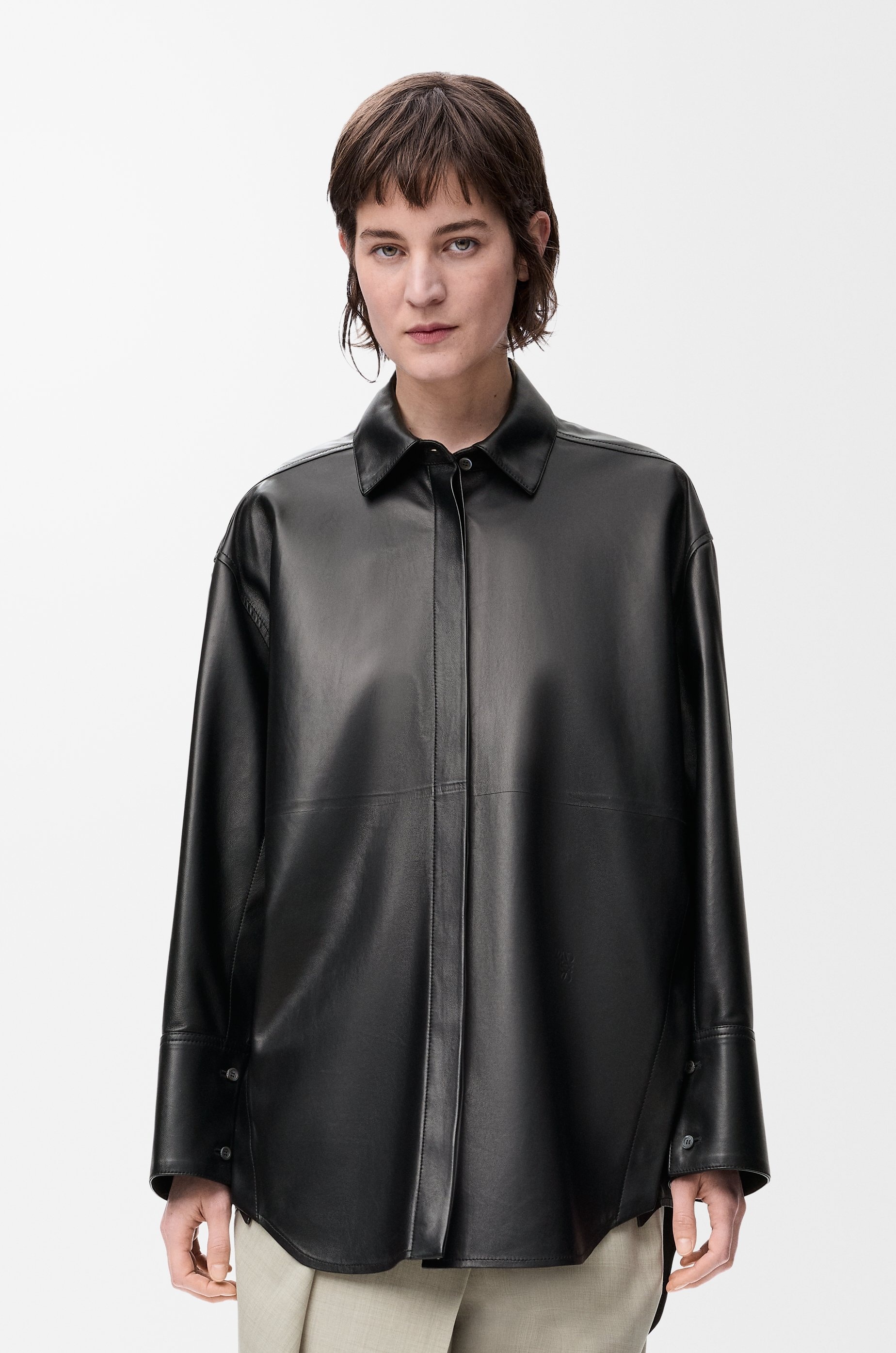 Shirt in nappa lambskin - 3