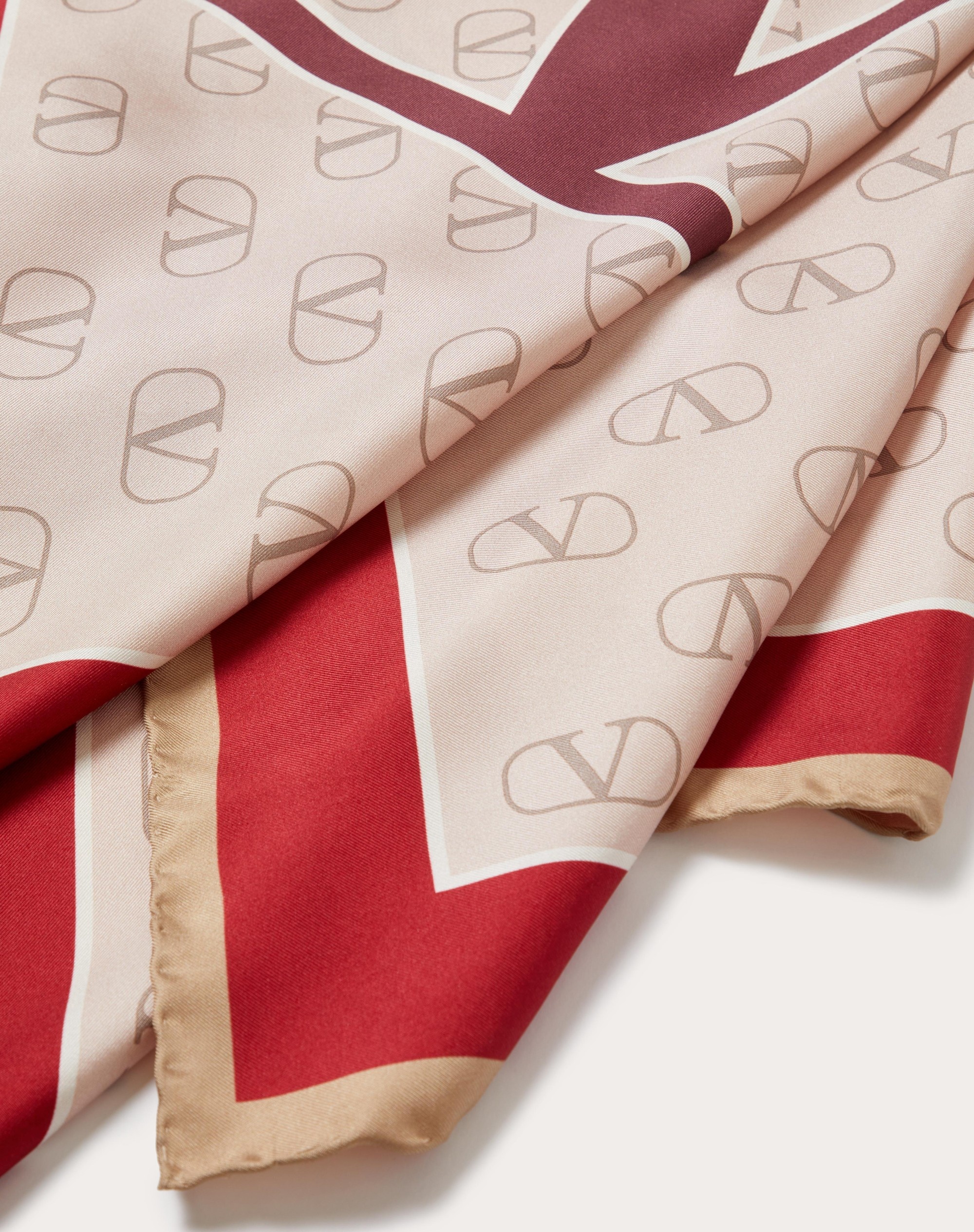 VLOGO SIGNATURE SILK FOULARD 90X90 CM - 2