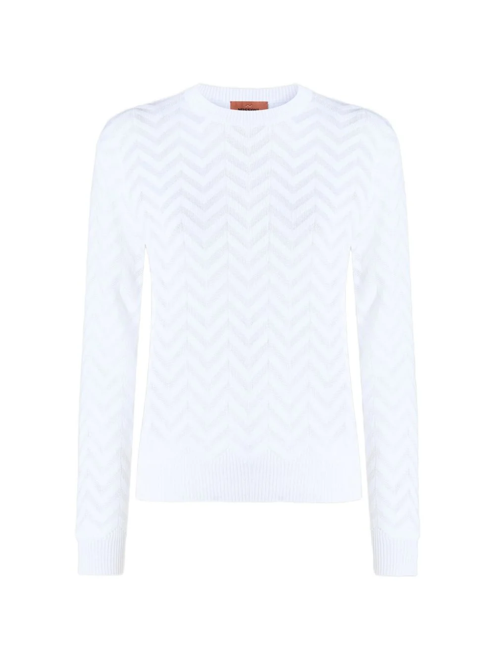 chevron knit jumper - 1