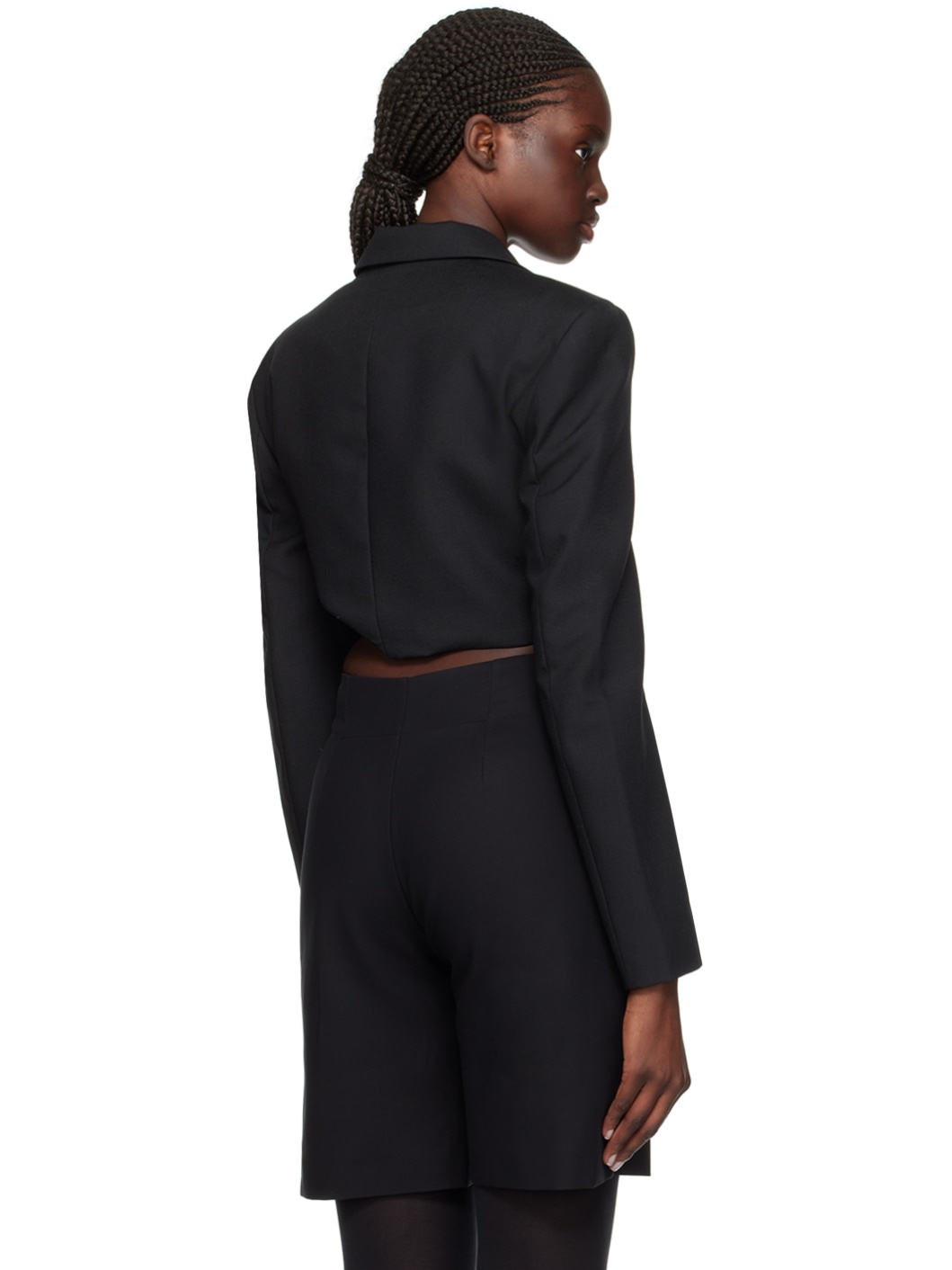 Black Tailored Blazer - 3