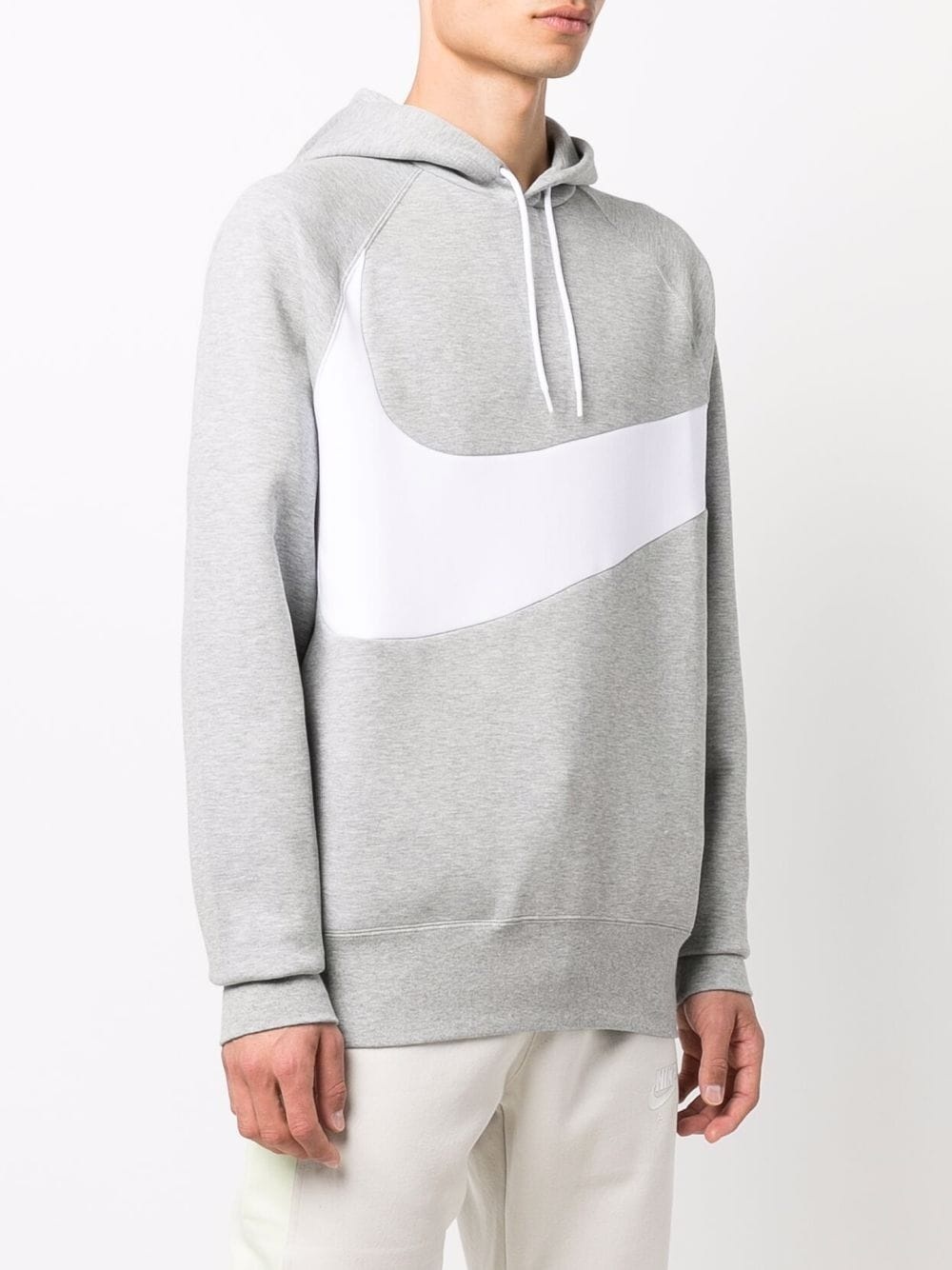 Big Swoosh print hoodie - 3