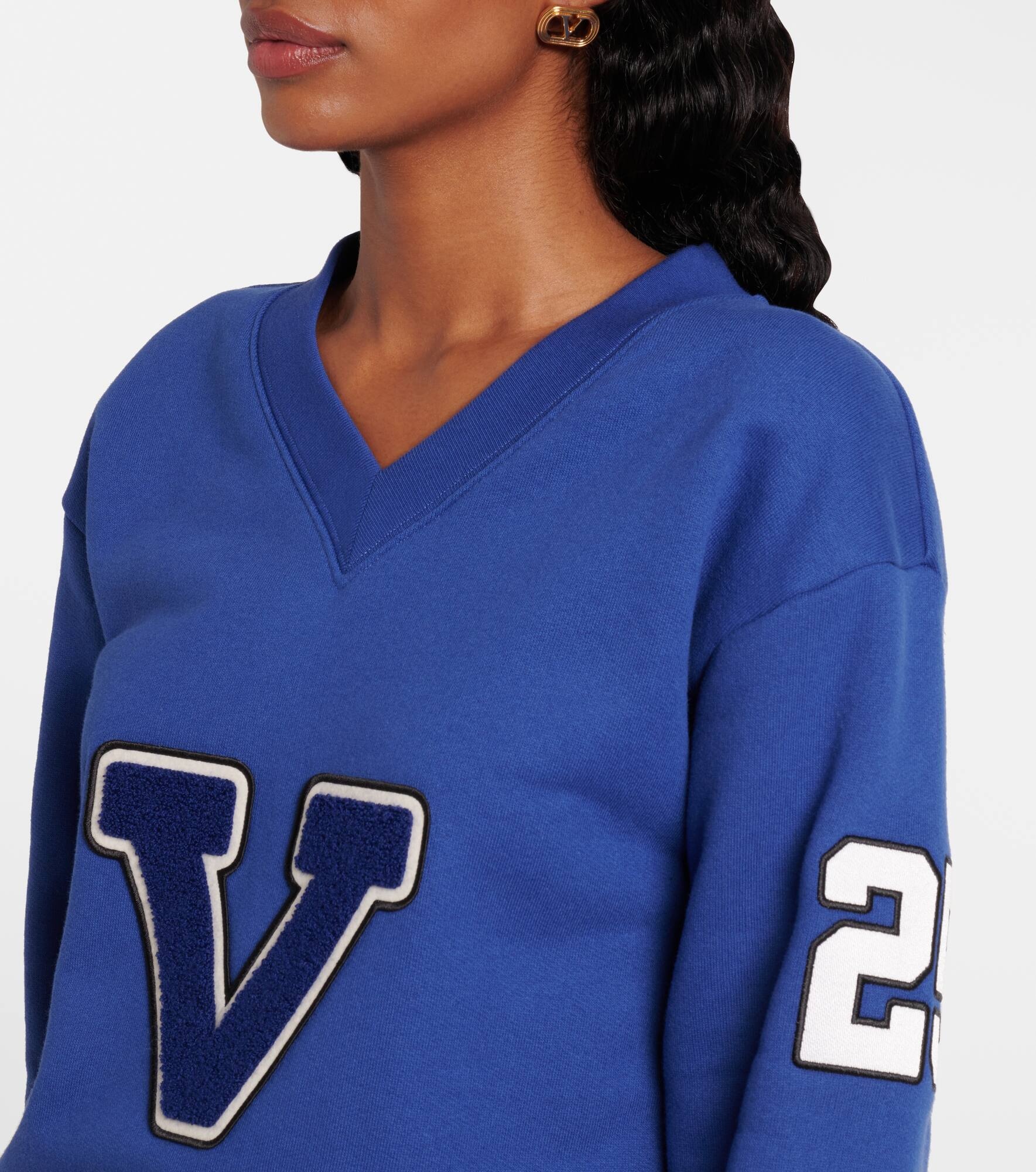 Embroidered cotton jersey sweatshirt - 4