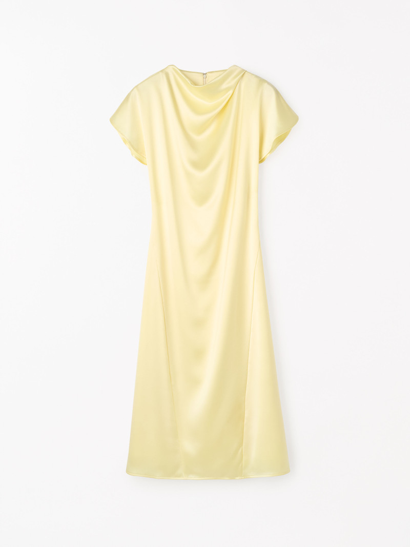 Leilani Draped Satin Dress 1